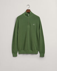 Half-zip tr&ouml;ja i bomullspik&eacute;