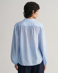 Relaxed fit blus i bomull och silke