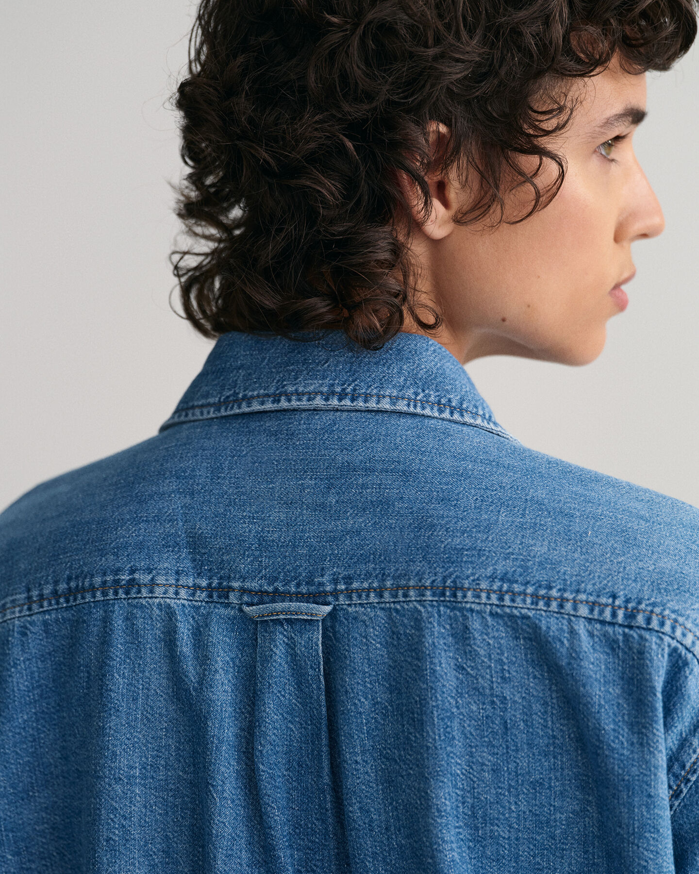 Relaxed fit denimskjorta