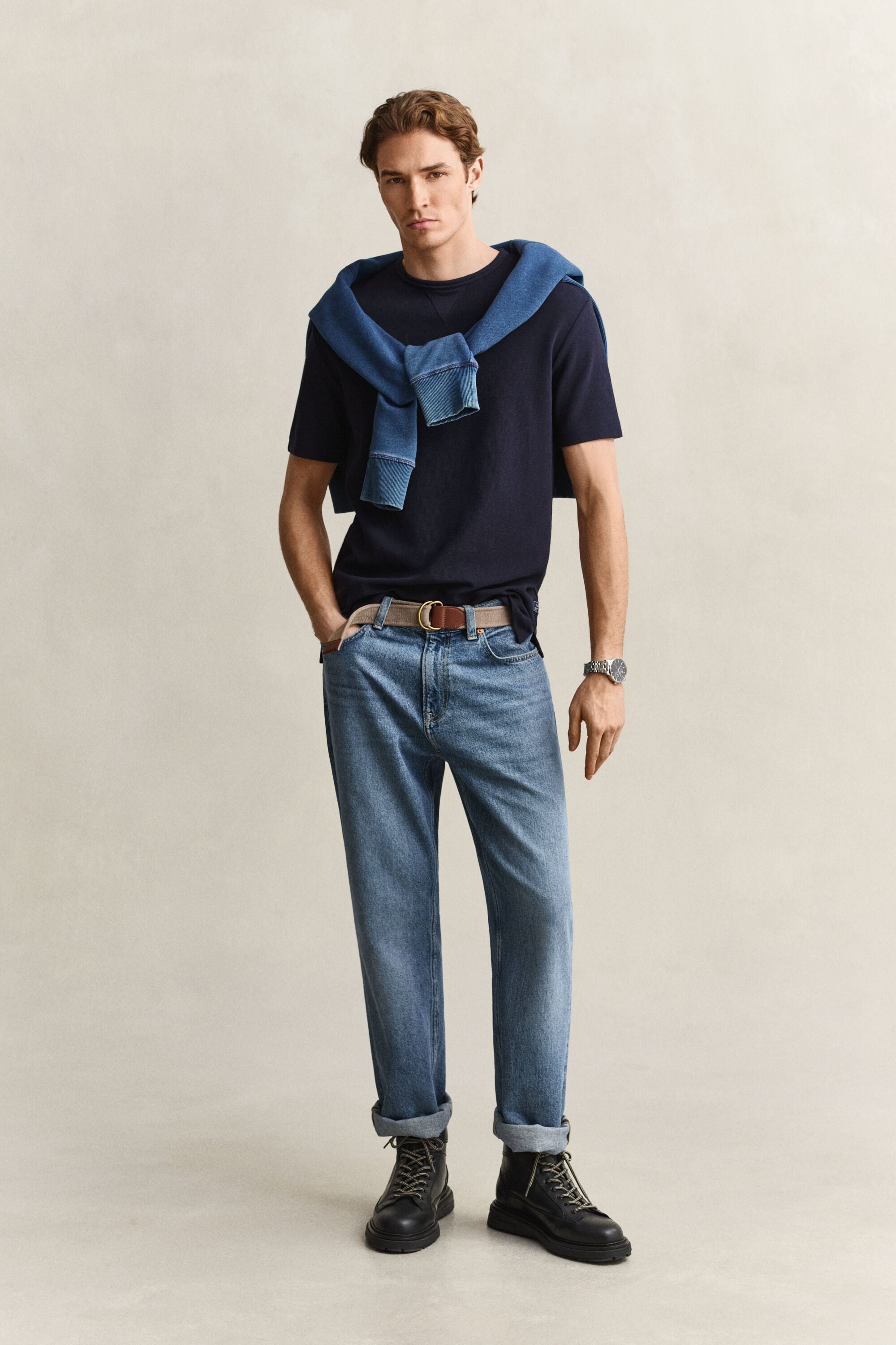 T-shirt med textur