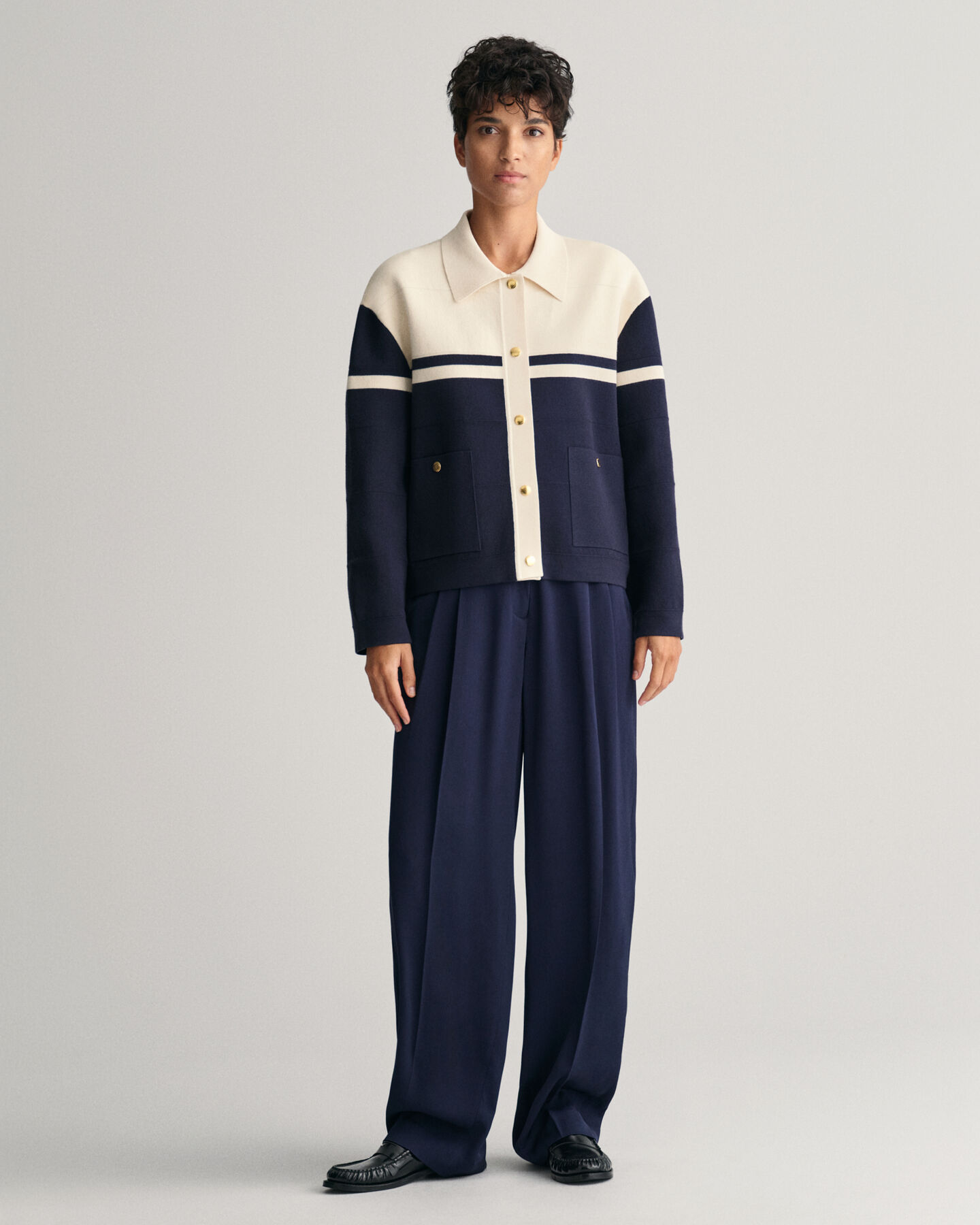 Kofta med färgblock