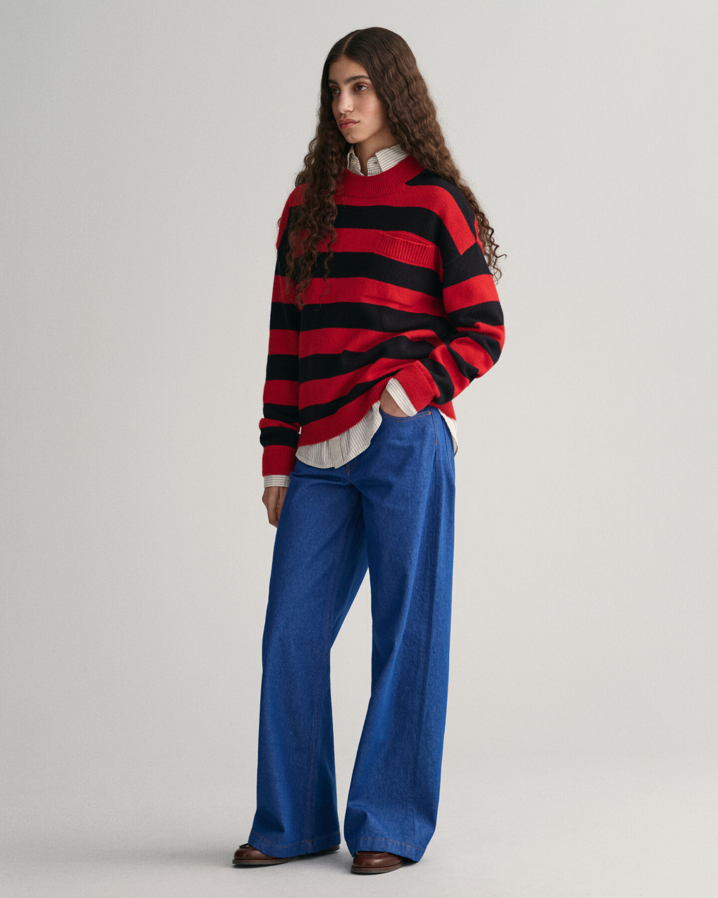 Barstripe crew neck tr&ouml;ja