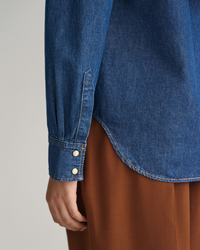 Regular fit denimskjorta