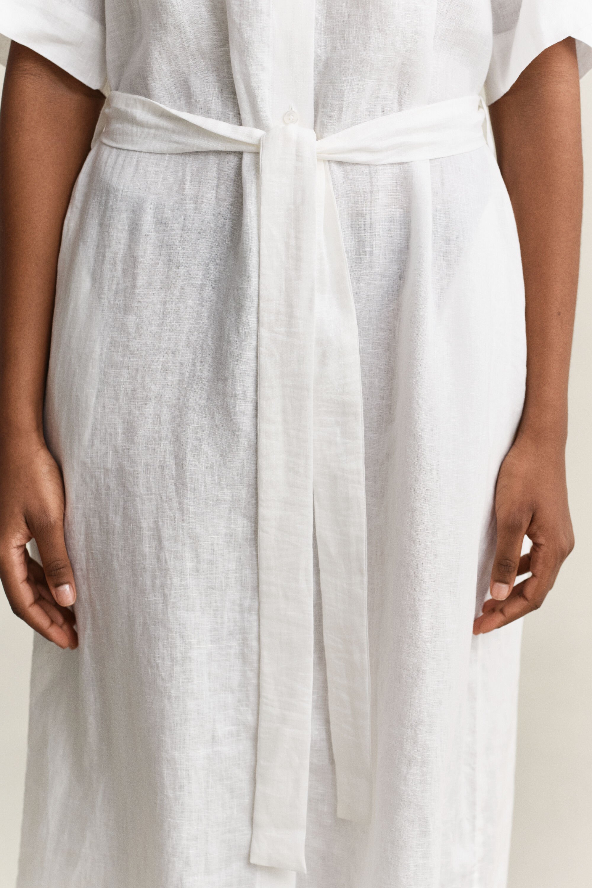 Skjortklänning i linne