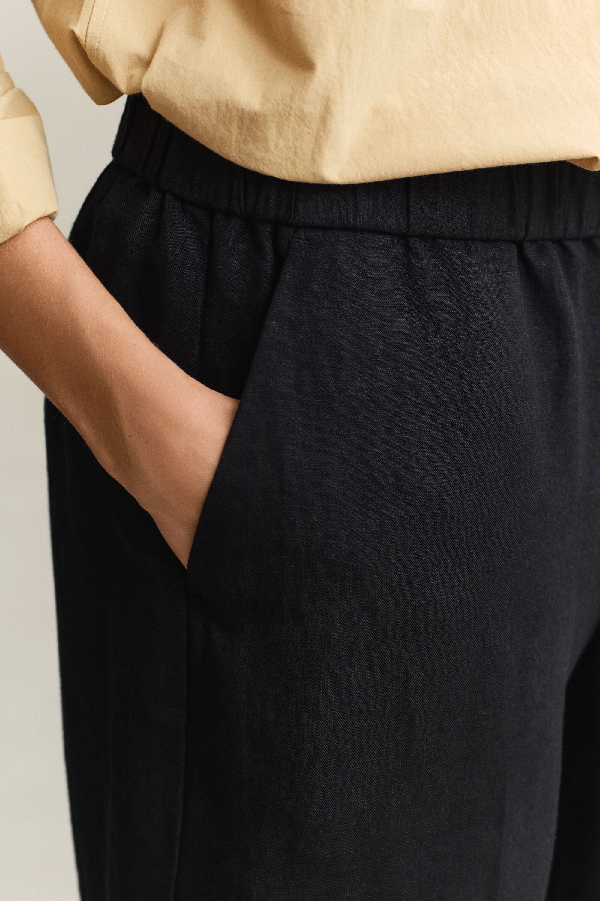 Shorts i linneblandning