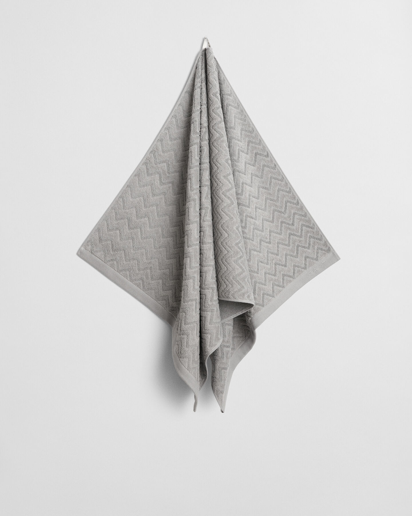 Jacquardvävd fiskbensmönstrad handduk 70 x 140