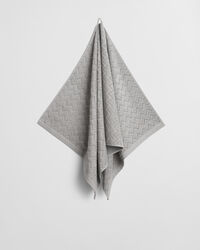 Jacquardvävd fiskbensmönstrad handduk 70 x 140