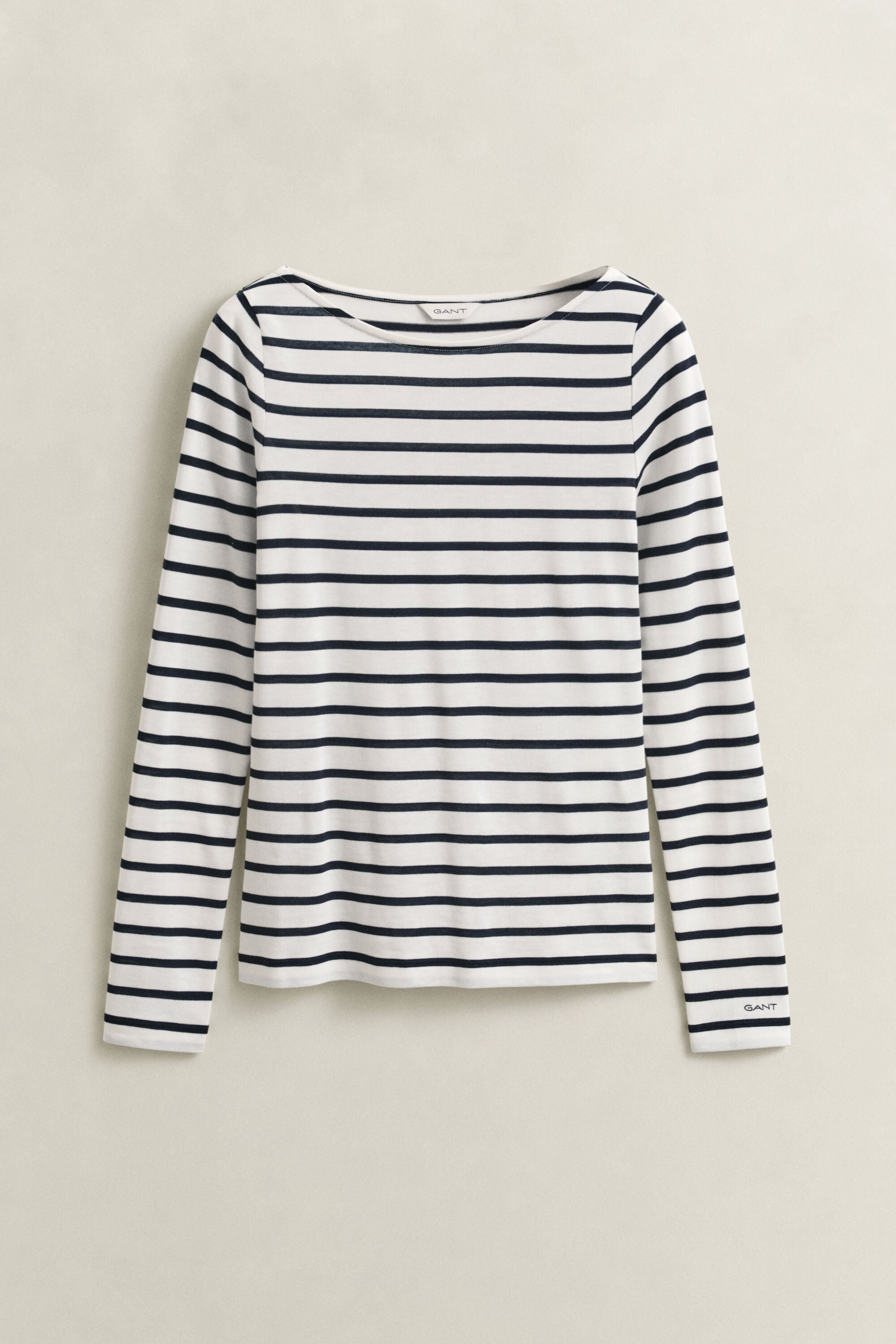 Långärmad T-shirt med marininspirerade ränder