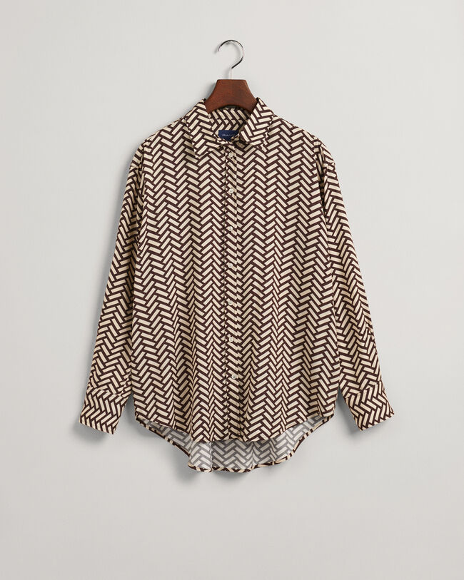 Relaxed fit Geometric skjorta