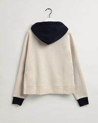 Color hoodie med färgblock