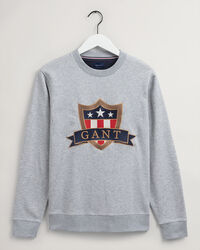 Banner Shield sweatshirt med rund halsringning