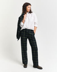 Rutiga kostymbyxor med raka ben