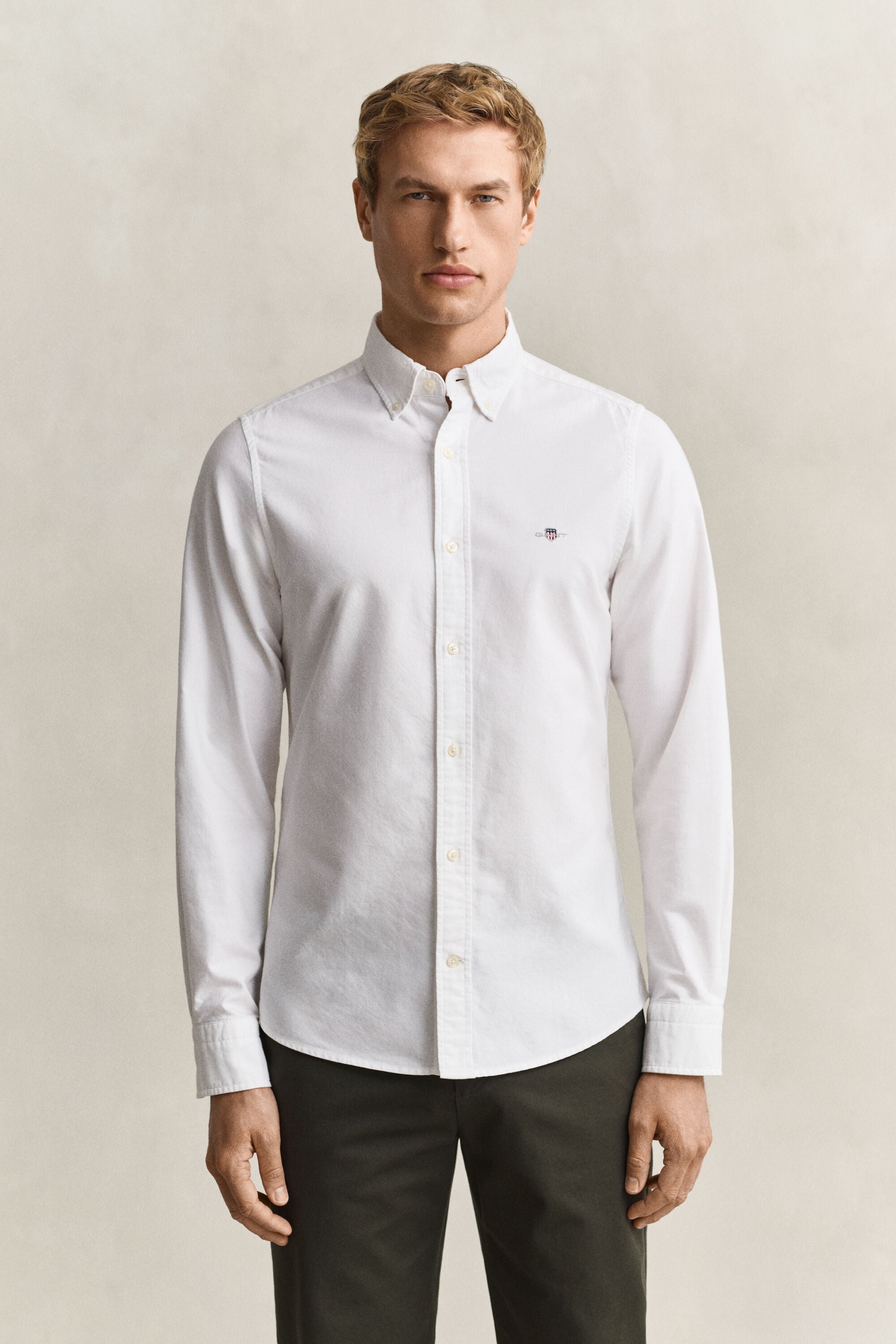 Klassisk slim fit oxfordskjorta