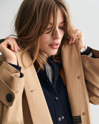 Car Coat med skinnkrage