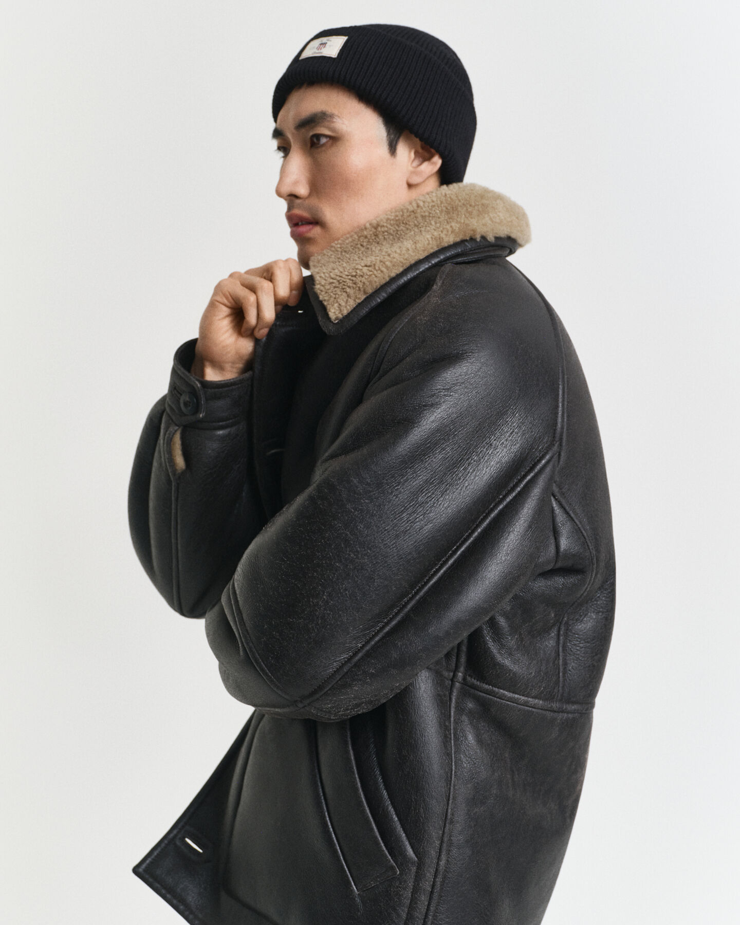 Ribbstickad bomullsmössa