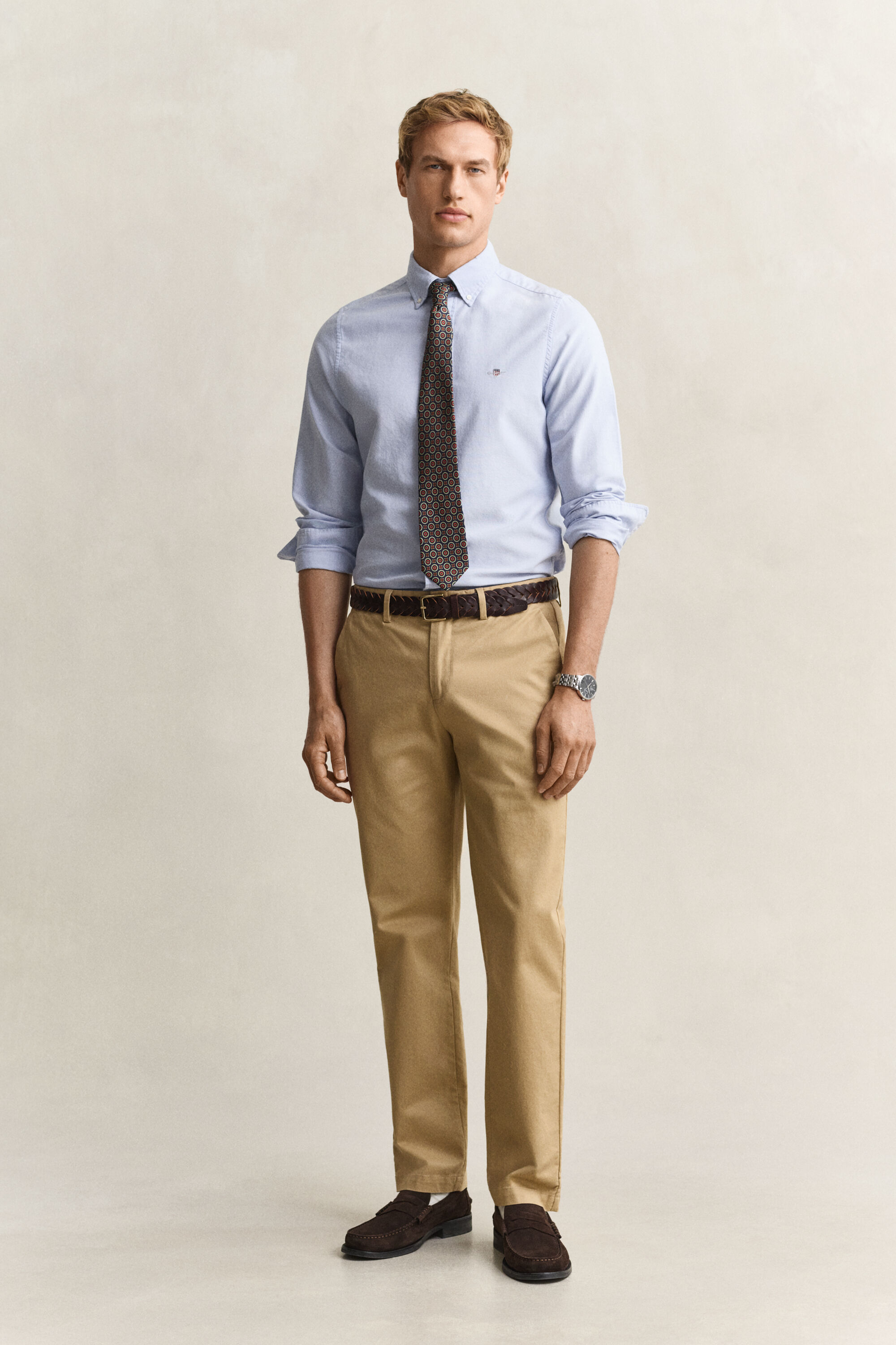 Eleganta chinos med regular fit
