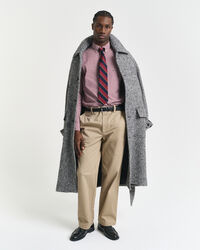 Regular fit klassisk ginghamvävd poplinskjorta