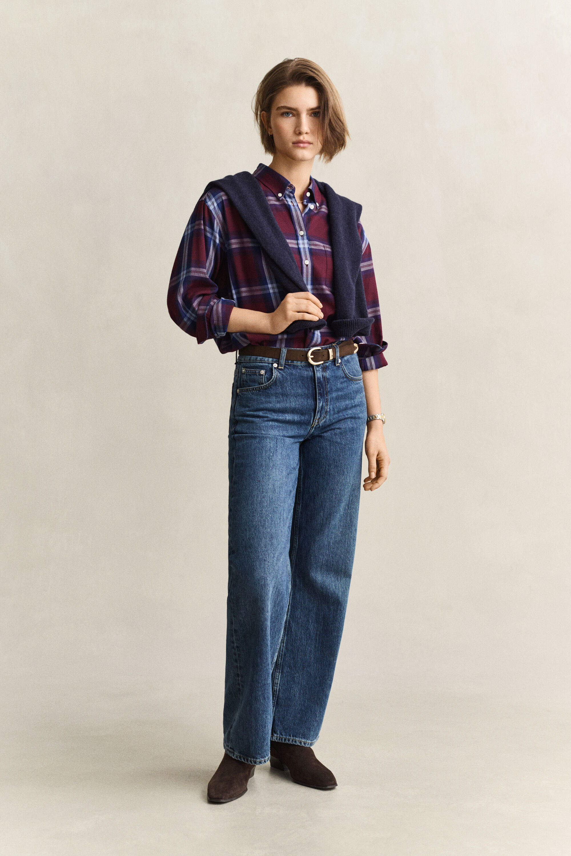 Relaxed fit flanellskjorta