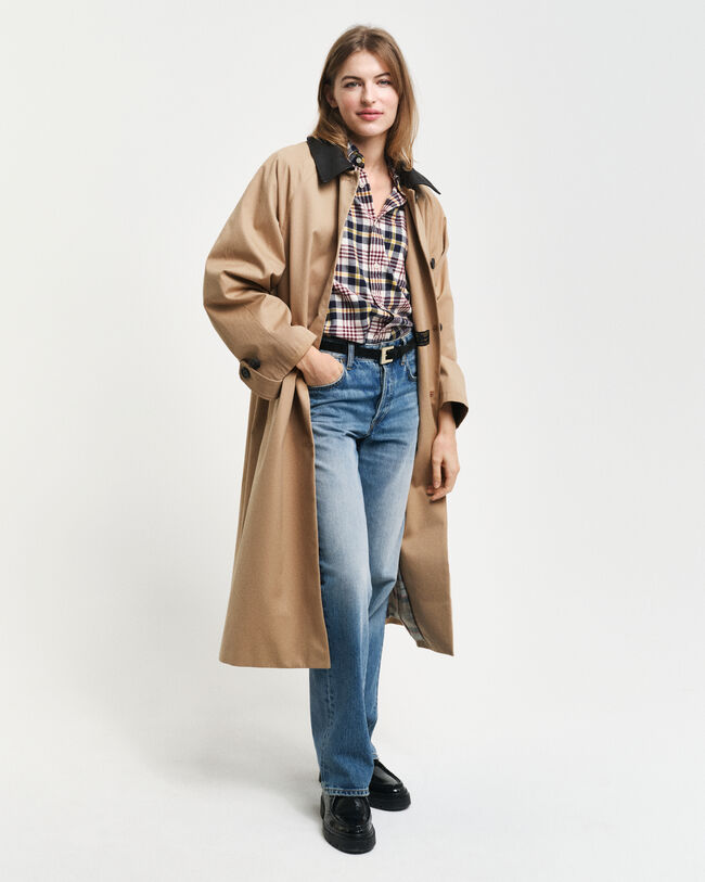 Regular fit skotskrutig flanellskjorta