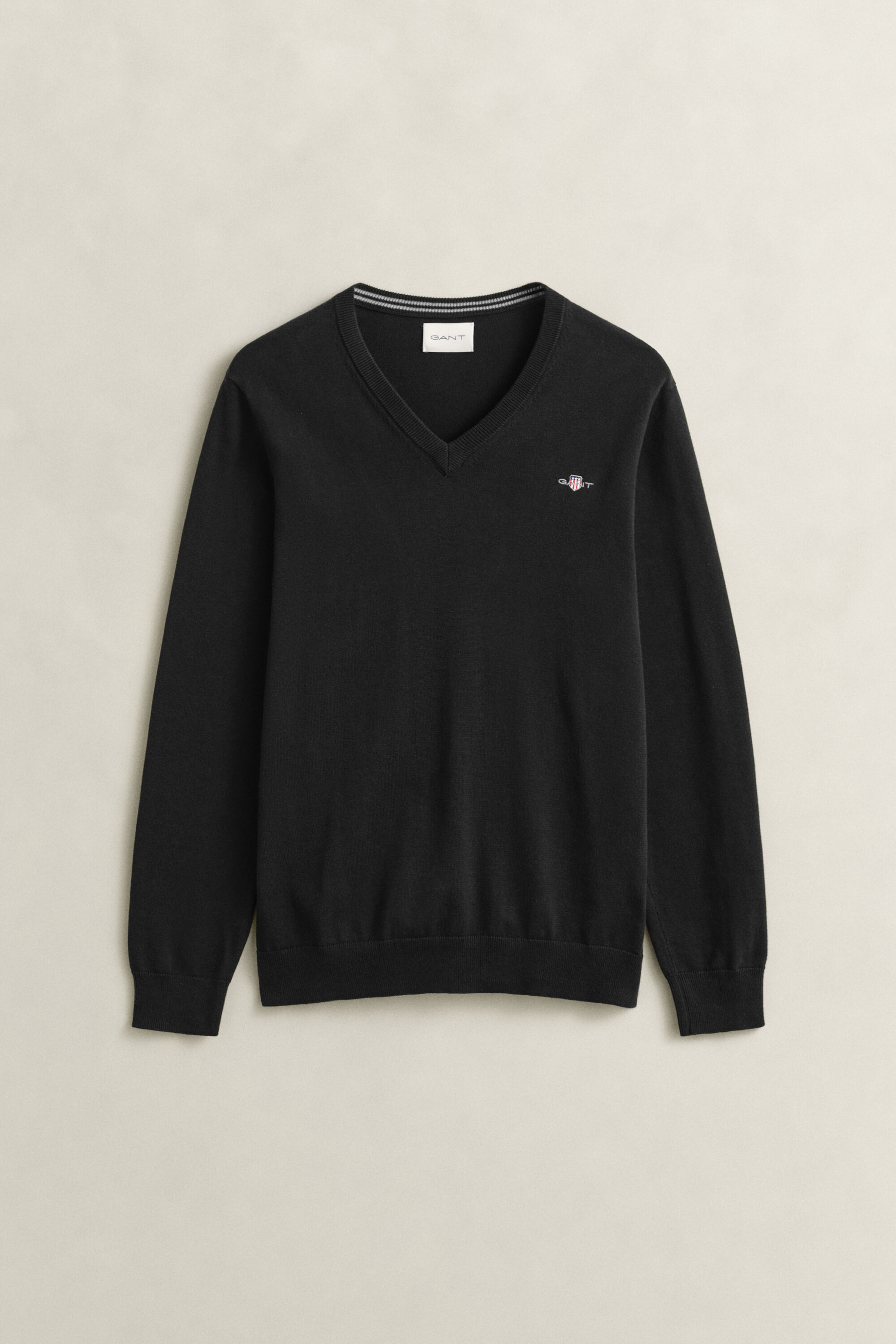 Klassisk V-ringad bomullströja