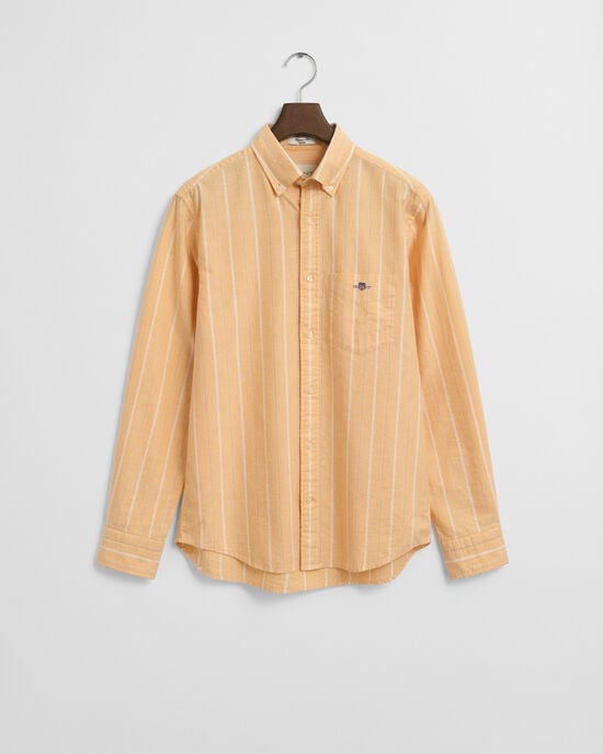 Regular fit klassisk randig oxfordskjorta