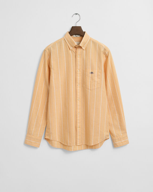 Regular fit klassisk randig oxfordskjorta