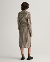 Geometric A-linjeformad skjortkl&auml;nning