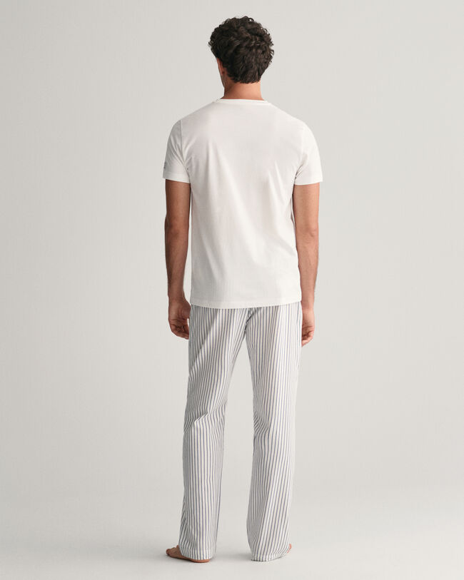 Randiga pyjamasbyxor och T-shirt i presentförpackning