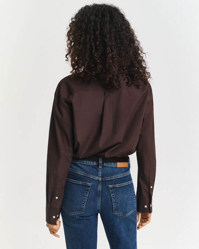 Relaxed fit klassisk poplinskjorta