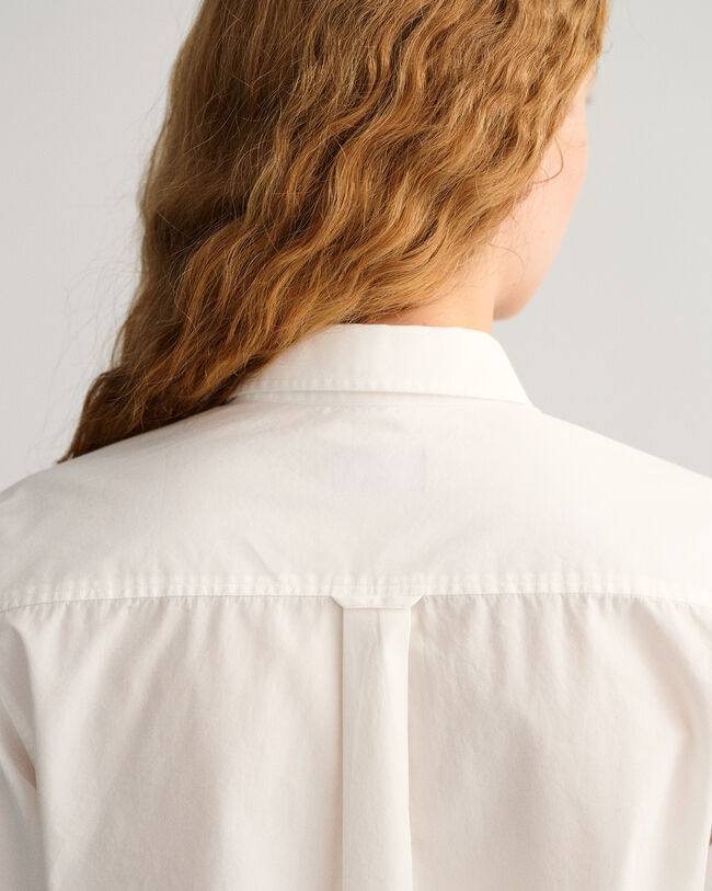 Regular fit poplinskjorta