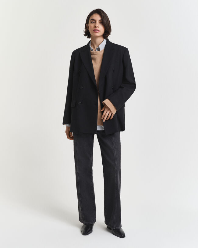 Rundhalsad kashmirtröja