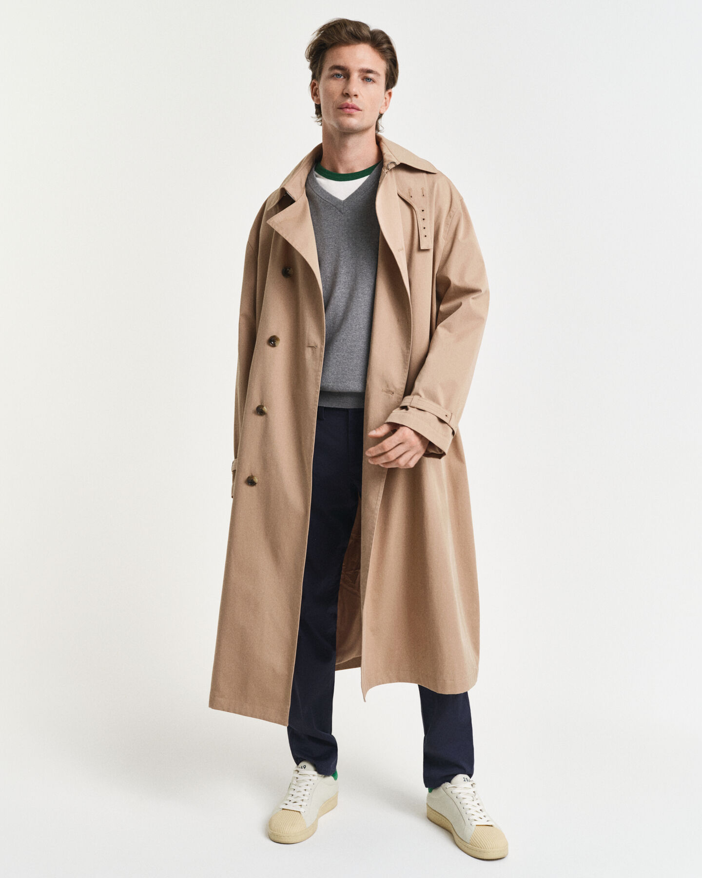 Klassisk V-ringad bomullströja