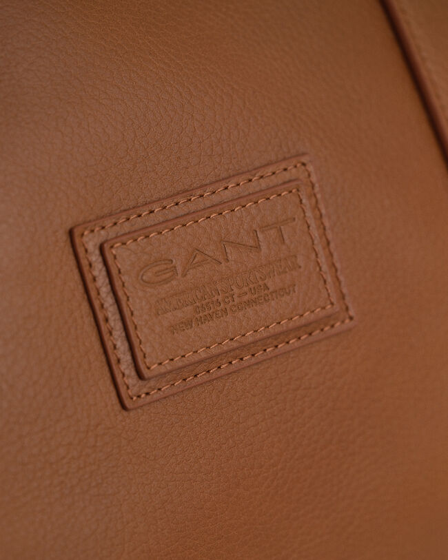 Duffelväska i läder