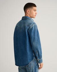 Relaxed fit Western denimskjorta