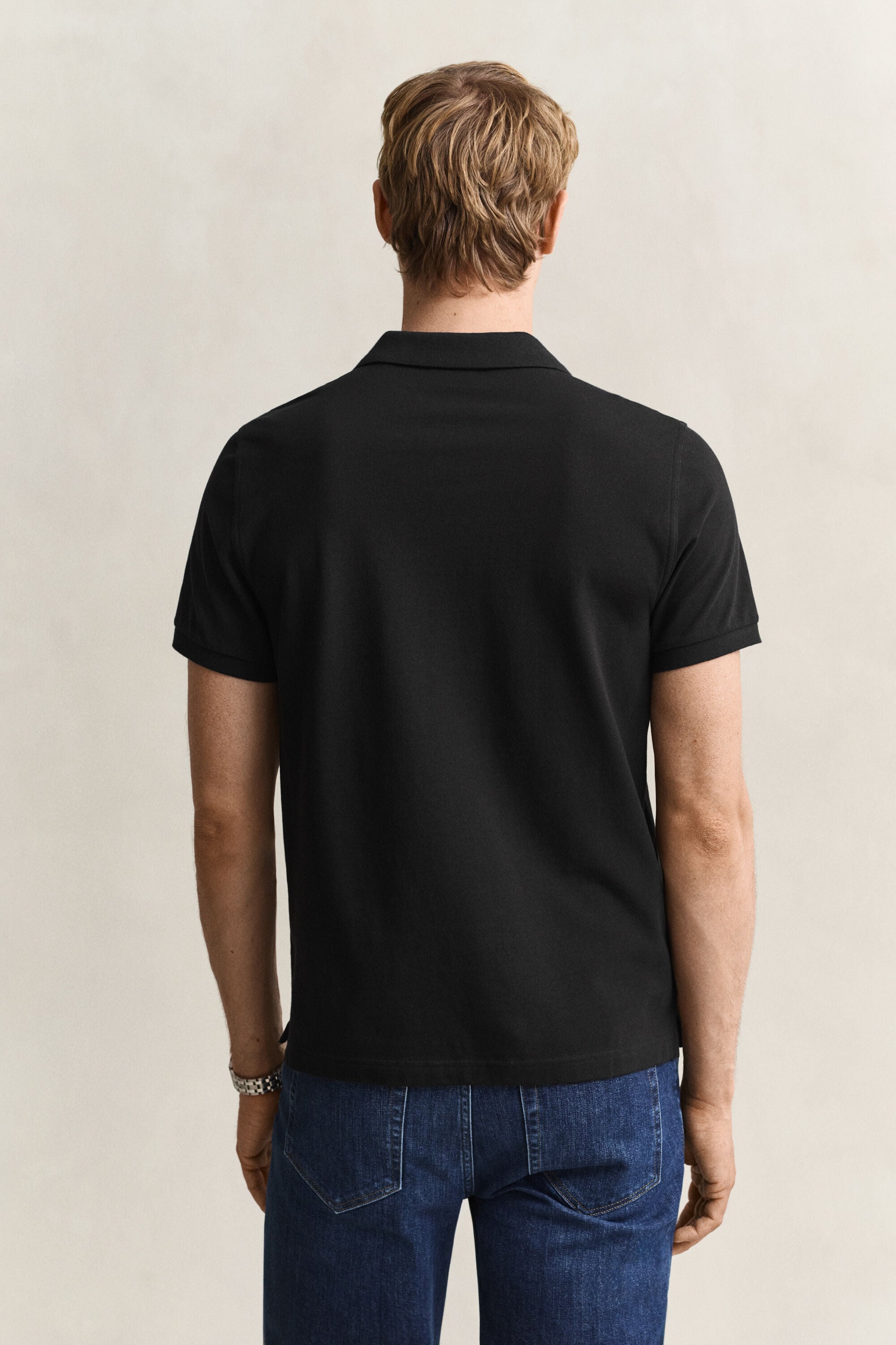 Klassisk pikétröja med regular fit