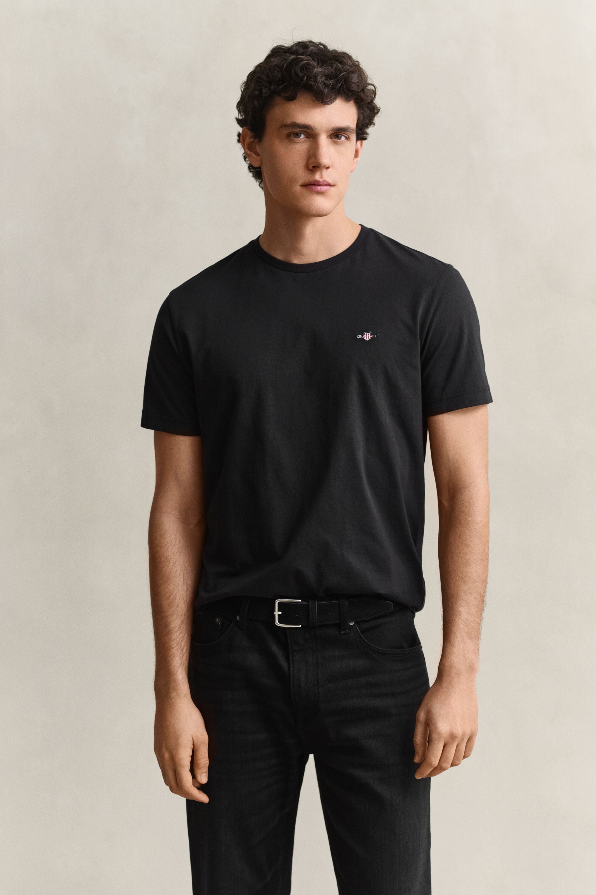 Regular fit T-shirt med sköld