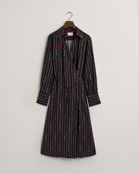 Regular fit randig omlottklänning