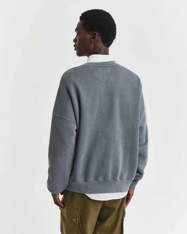 Rundhalsad sweatshirt med tryck