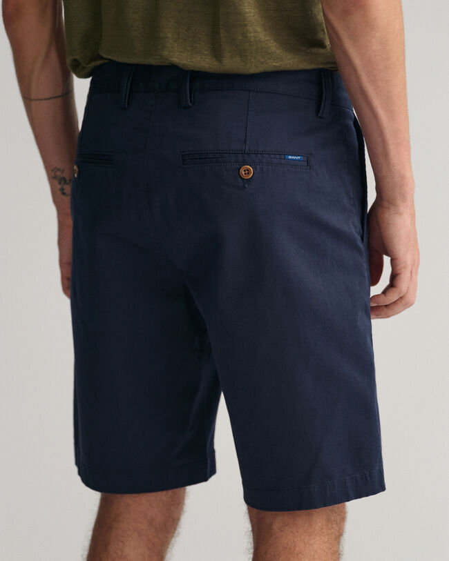 Hallden slim fit twillshorts