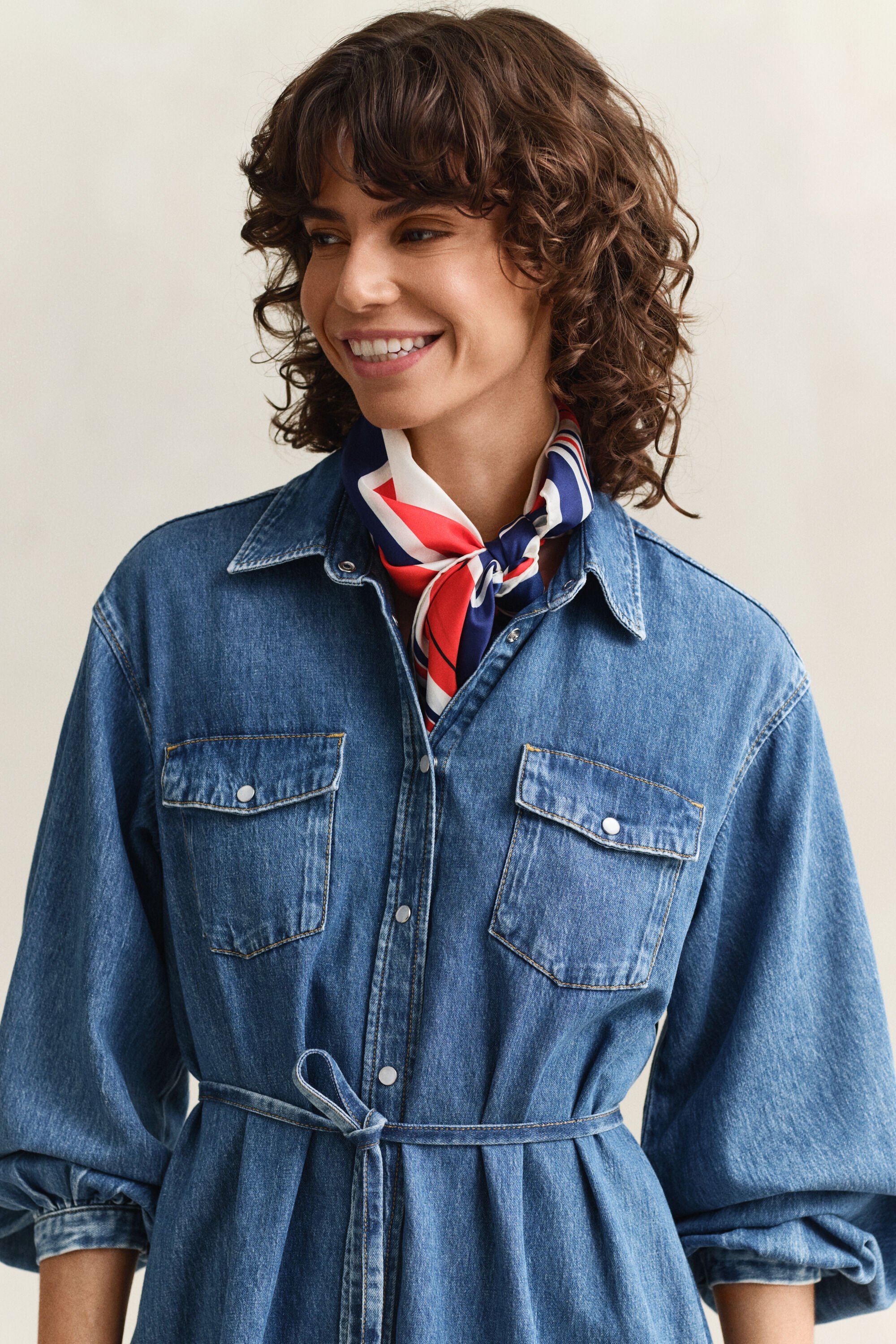 Skjortklänning i denim