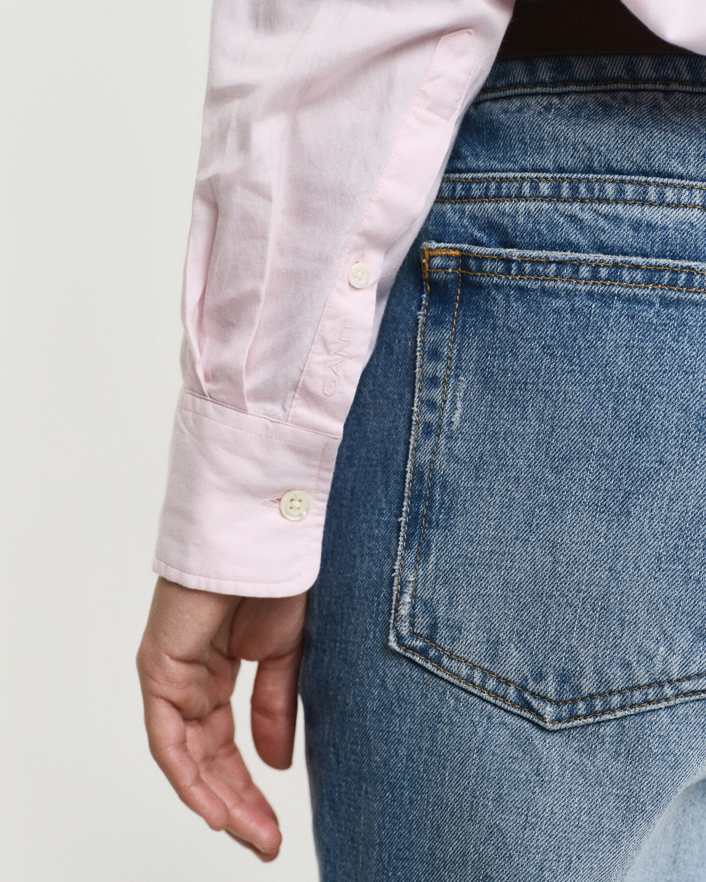 Relaxed fit lyxig oxfordskjorta