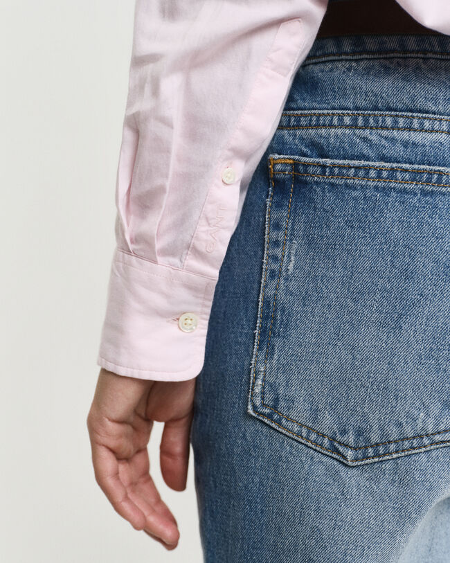 Relaxed fit lyxig oxfordskjorta