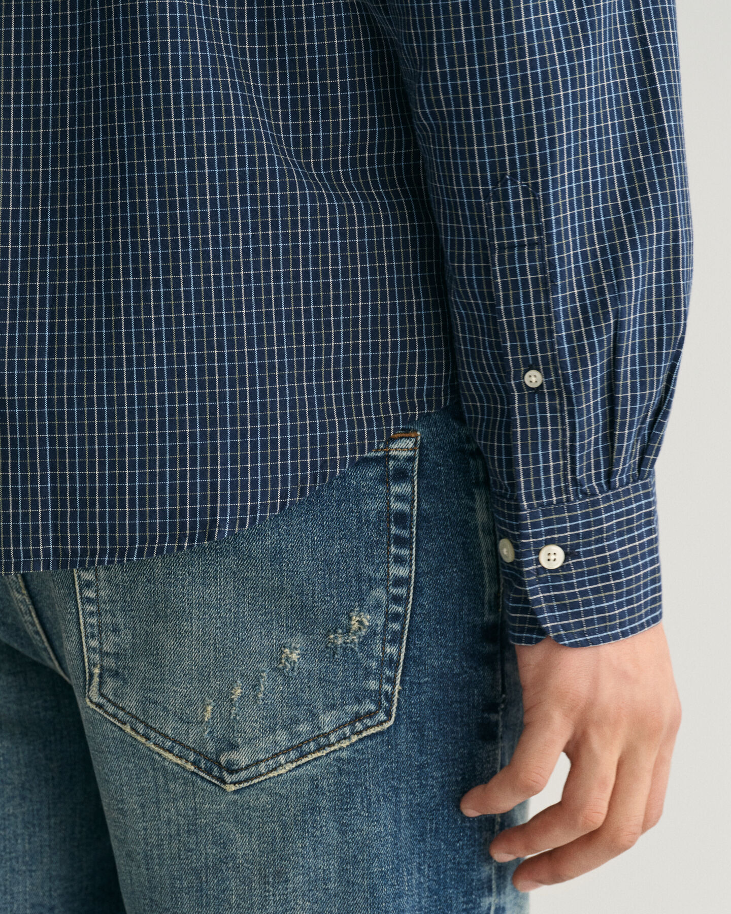 Regular fit Archive rutig oxfordskjorta