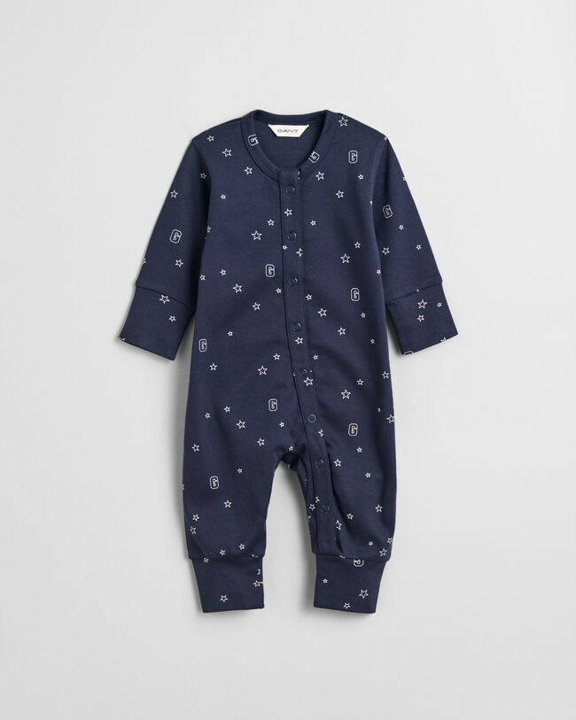 Baby pyjamas med stjärn- och G-mönster