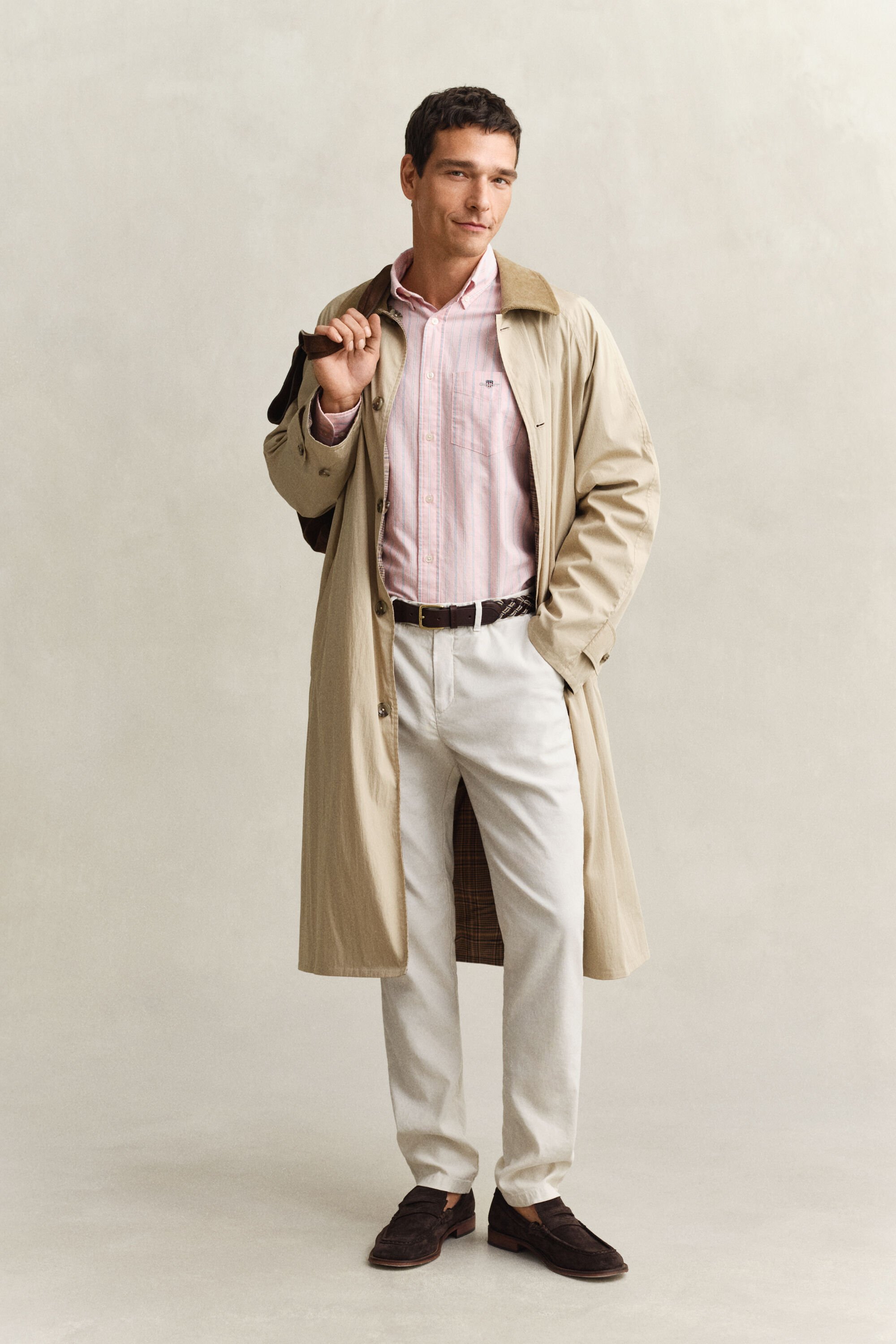 Klassisk randig oxfordskjorta