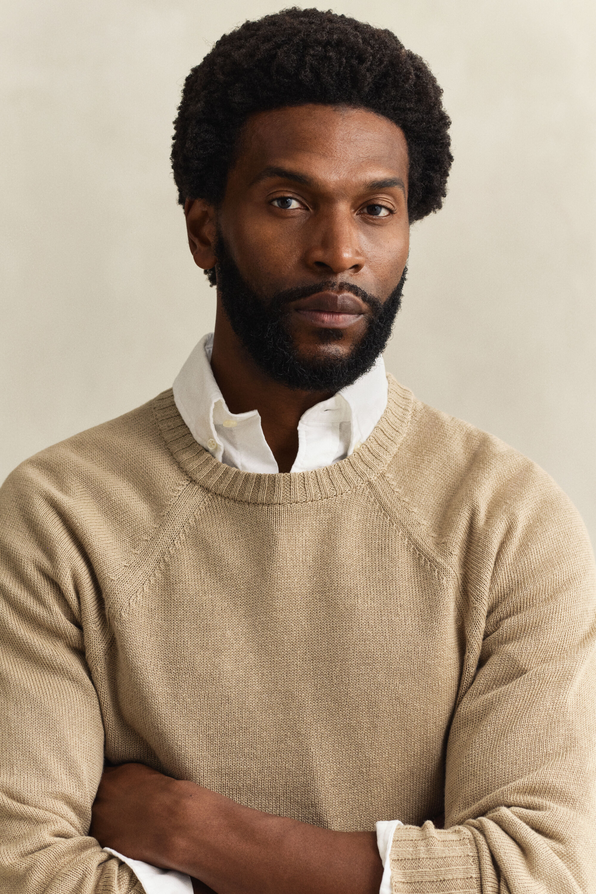 Tröja i linneblandning