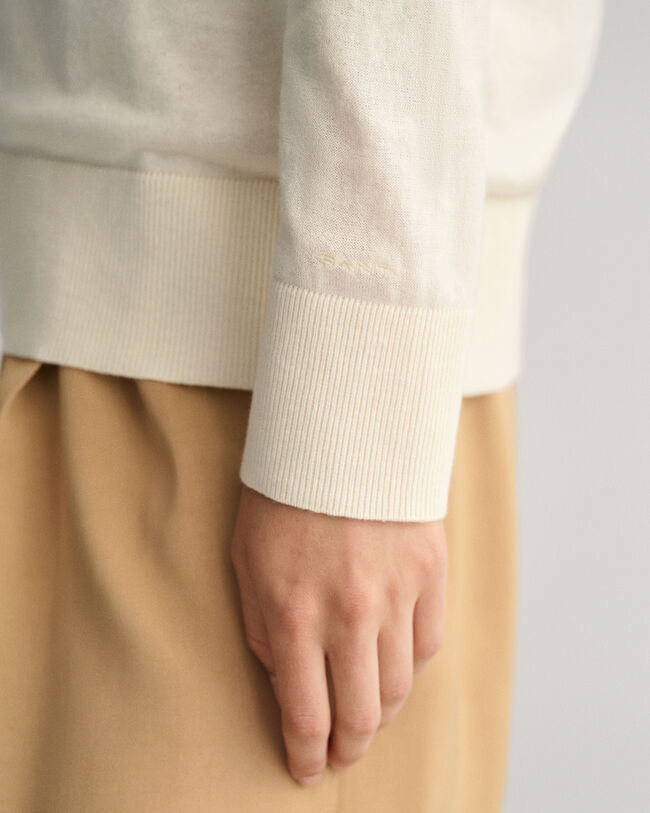 Finstickad V-ringad tröja