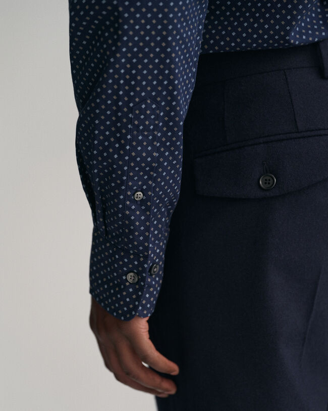 Regular fit småmönstrad skjorta