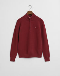 Teens tröja med half-zip och mikrostruktur