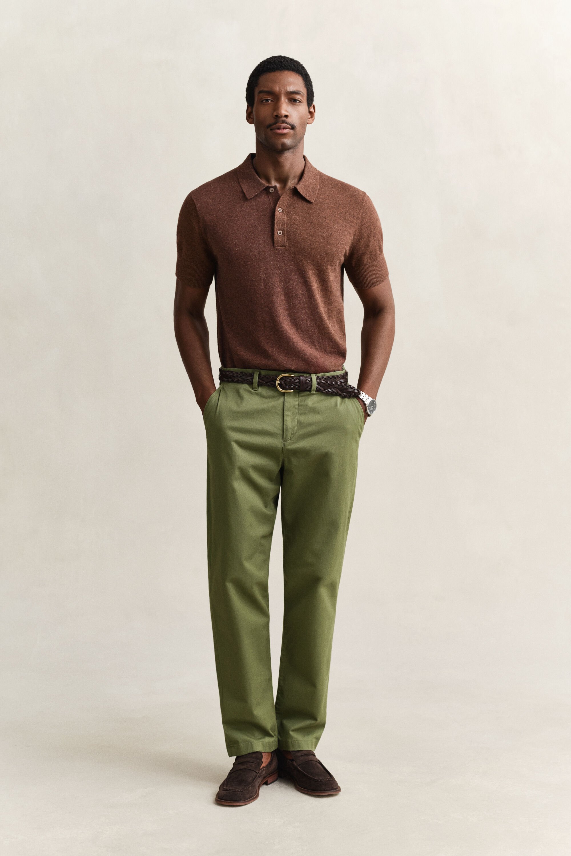 Klassiska chinos med regular fit